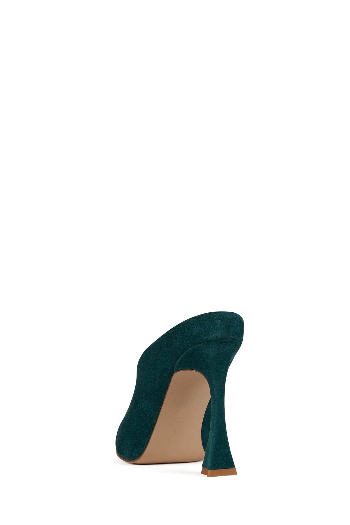 NAIAD Jeffrey Campbell Heeled Mule Turquoise Suede Gold Tortoise