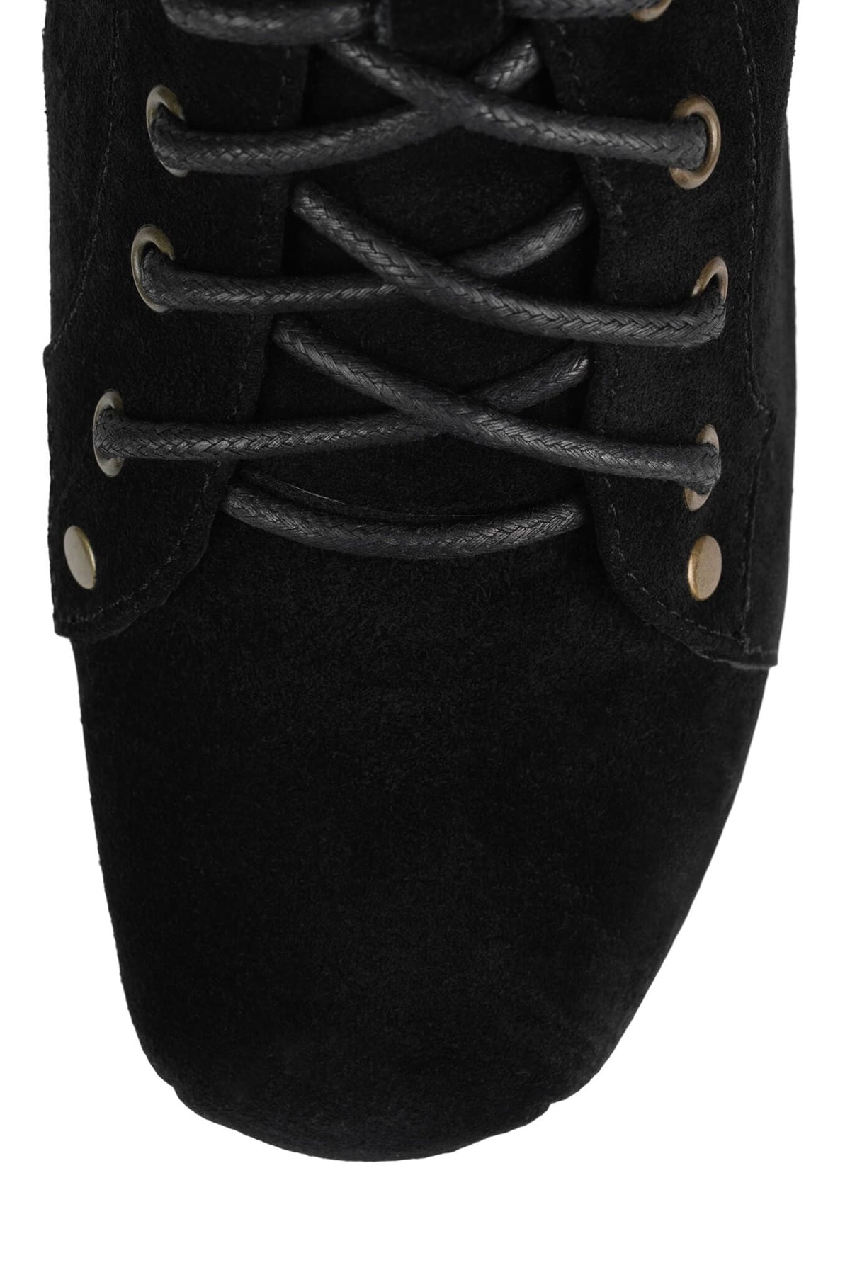 NIGHTLITA Jeffrey Campbell Wedge Platform Boot Black Suede