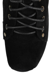 NIGHTLITA Jeffrey Campbell Wedge Platform Boot Black Suede