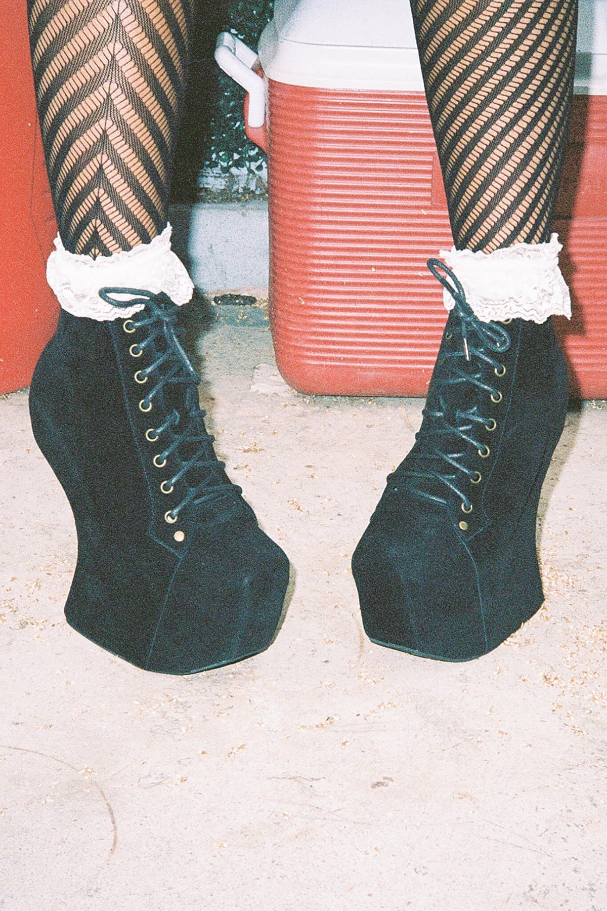NIGHTLITA Jeffrey Campbell Wedge Platform Boot Black Suede
_hover