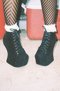 NIGHTLITA Jeffrey Campbell Wedge Platform Boot Black Suede
_hover