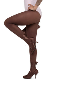 NYMPHA Jeffrey Campbell Stiletto Heel Brown Satin