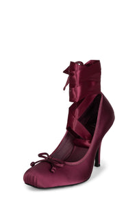 NYMPHA Jeffrey Campbell Stiletto Heel Wine Satin
_hover