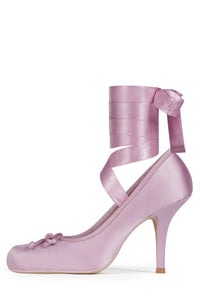 NYMPHA Jeffrey Campbell Stiletto Heel Lilac Satin