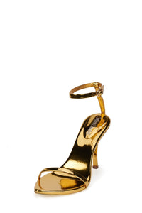OBSESSION Jeffrey Campbell Minimal Sandal Gold Patent Gold
_hover