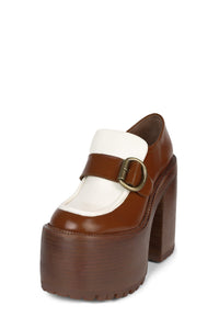 OFFSET Jeffrey Campbell Heeled Loafer Tan Ivory _hover