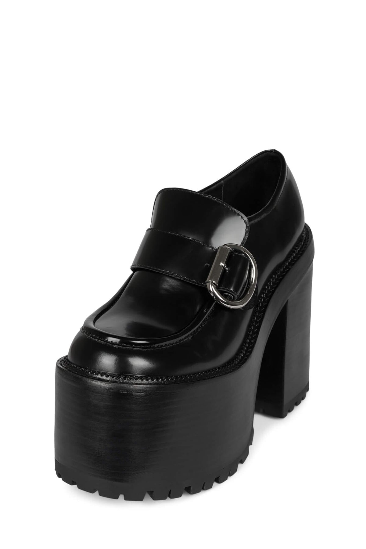 OFFSET Jeffrey Campbell Heeled Loafer Black _hover