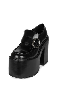 OFFSET Jeffrey Campbell Heeled Loafer Black _hover