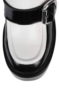 OFFSET Jeffrey Campbell Heeled Loafer Black Box White Box