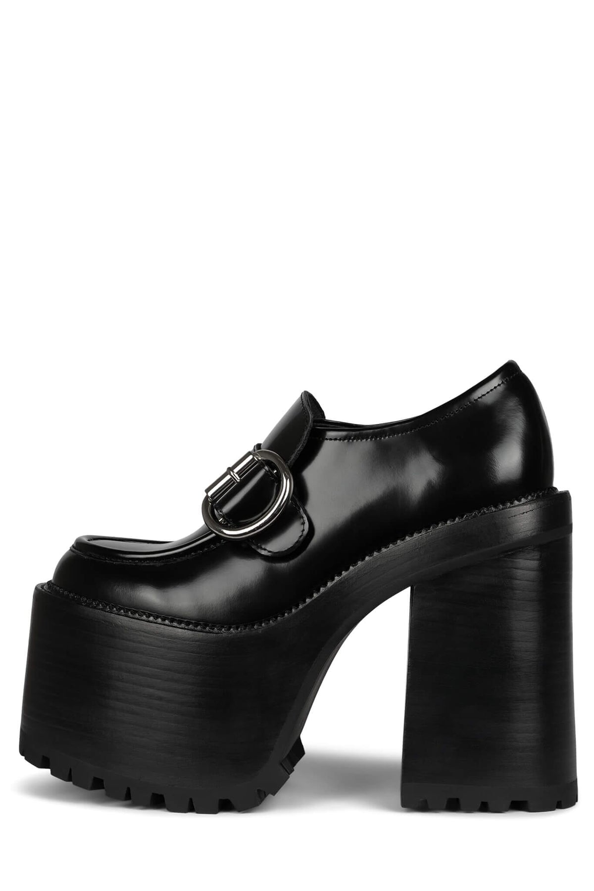 OFFSET Jeffrey Campbell Heeled Loafer Black