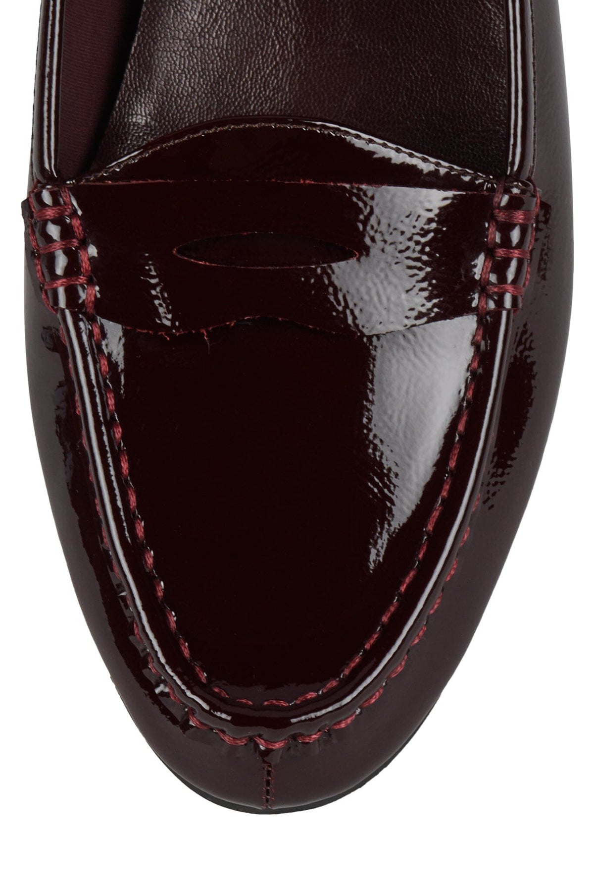 OLD-SOUL Jeffrey Campbell Loafer Dark Wine Crinkle Patent