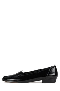 OLD-SOUL Jeffrey Campbell Loafer Black Crinkle Patent
