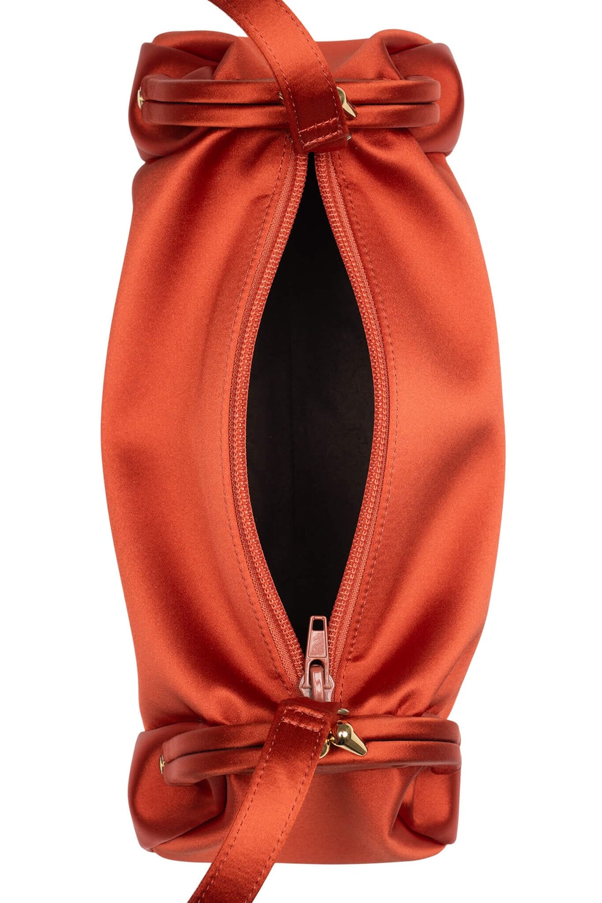 ON-SUNSET Shoulder Bag Orange Satin Gold