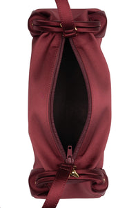 ON-SUNSET Shoulder Bag Wine Satin Gold