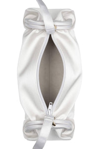 ON-SUNSET Shoulder Bag White Satin Gold
