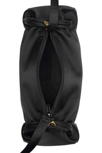ON-SUNSET Shoulder Bag Black Satin Gold