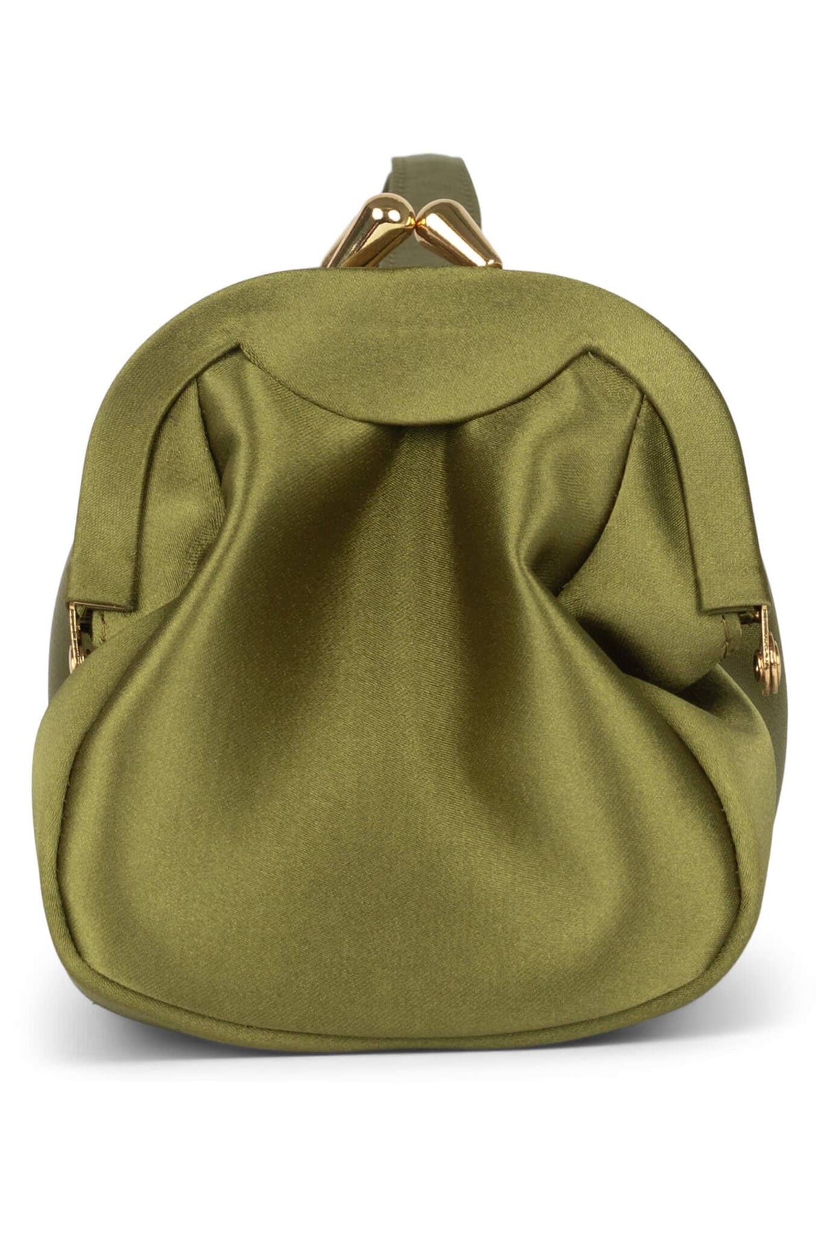 ON-SUNSET Shoulder Bag Olive Satin Gold