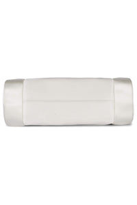ON-SUNSET Shoulder Bag White Satin Gold