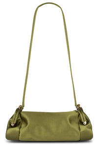 ON-SUNSET Shoulder Bag Olive Satin Gold