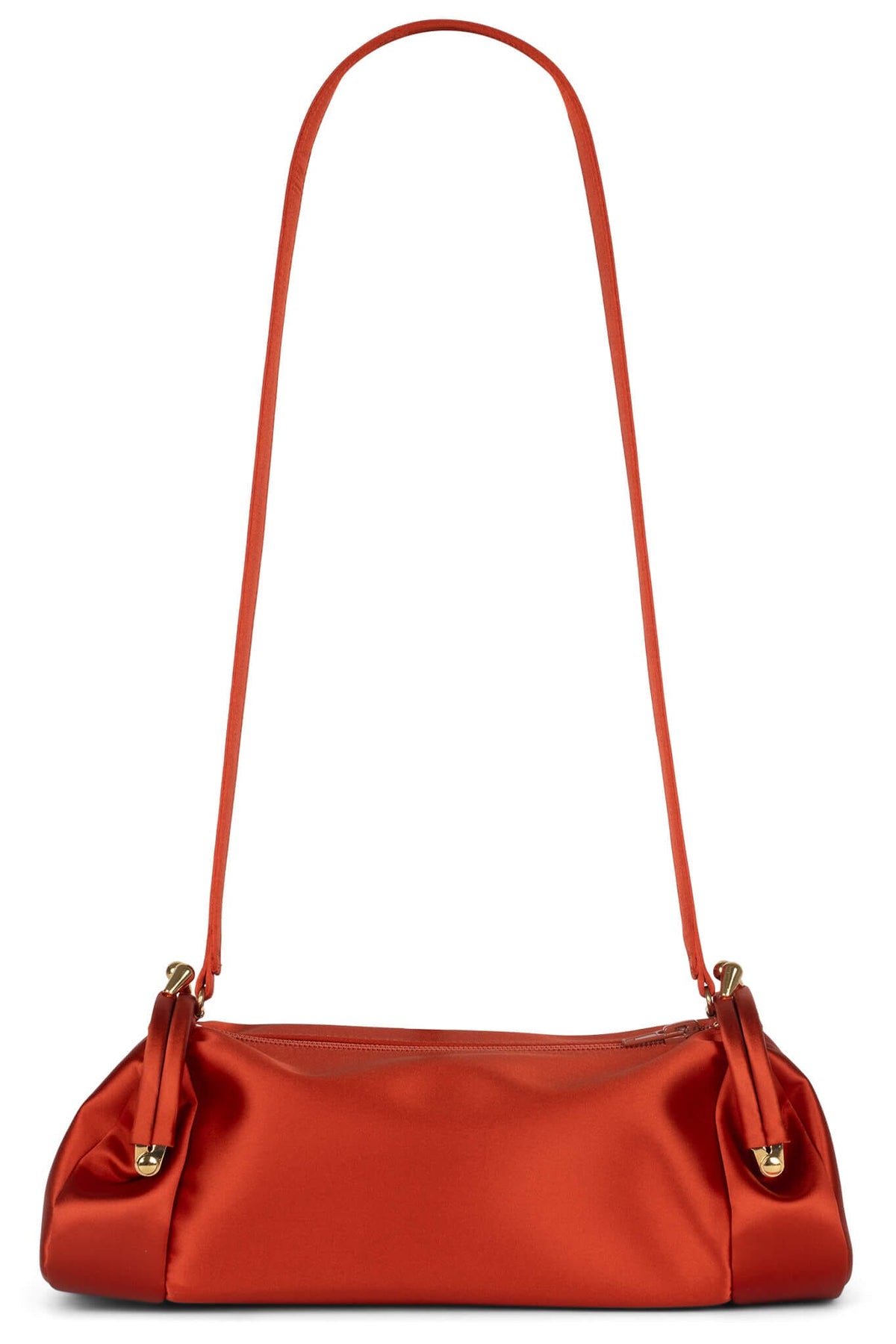 ON-SUNSET Shoulder Bag Orange Satin Gold 