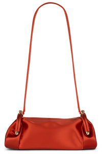 ON-SUNSET Shoulder Bag Orange Satin Gold 