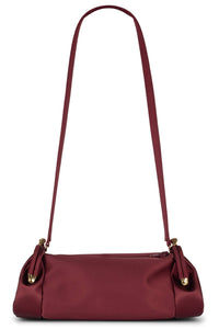 ON-SUNSET Shoulder Bag Wine Satin Gold 