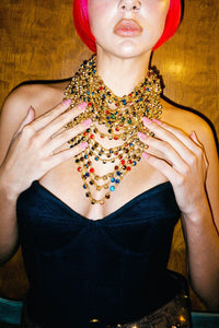 OPULENCE CHOKER Jeffrey Campbell Choker Gold Multi