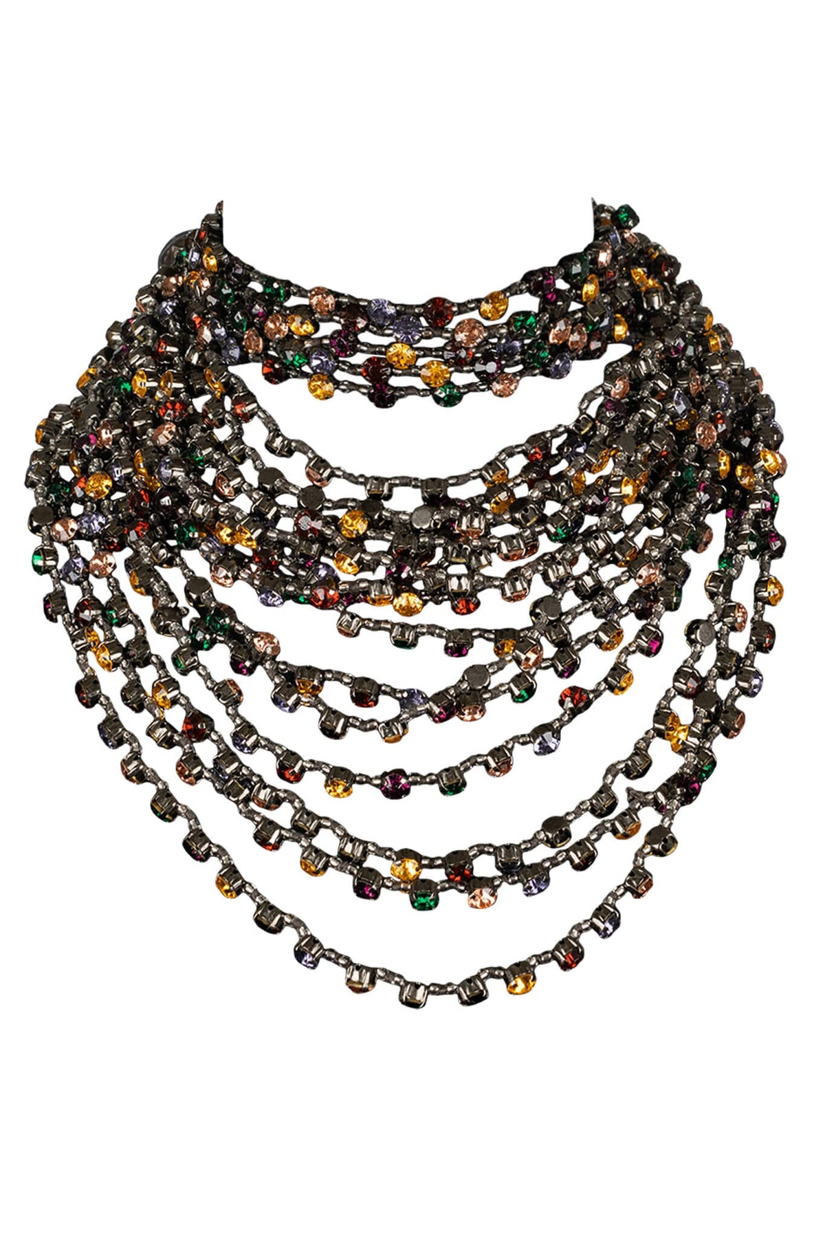 OPULENCE CHOKER Jeffrey Campbell Choker Pewter Multi