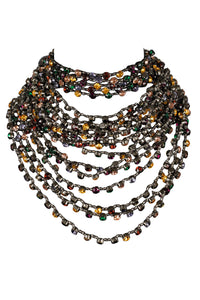 OPULENCE CHOKER Jeffrey Campbell Choker Pewter Multi