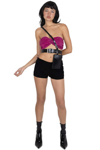 OUT-WEST SHORTS Jeffrey Campbell Shorts Black Suede 2