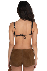 OUT-WEST SHORTS Jeffrey Campbell Shorts Brown Suede