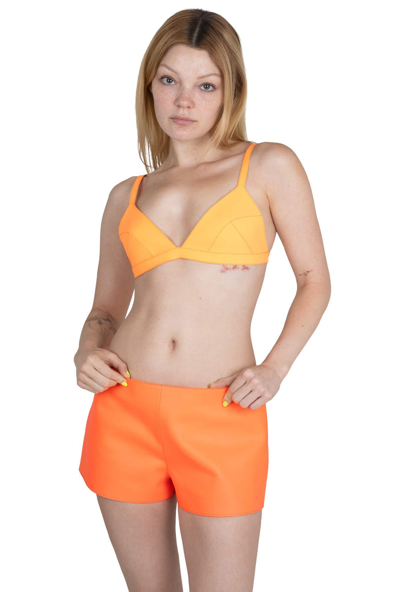 OUT-WEST SHORTS Jeffrey Campbell Shorts Orange Neon