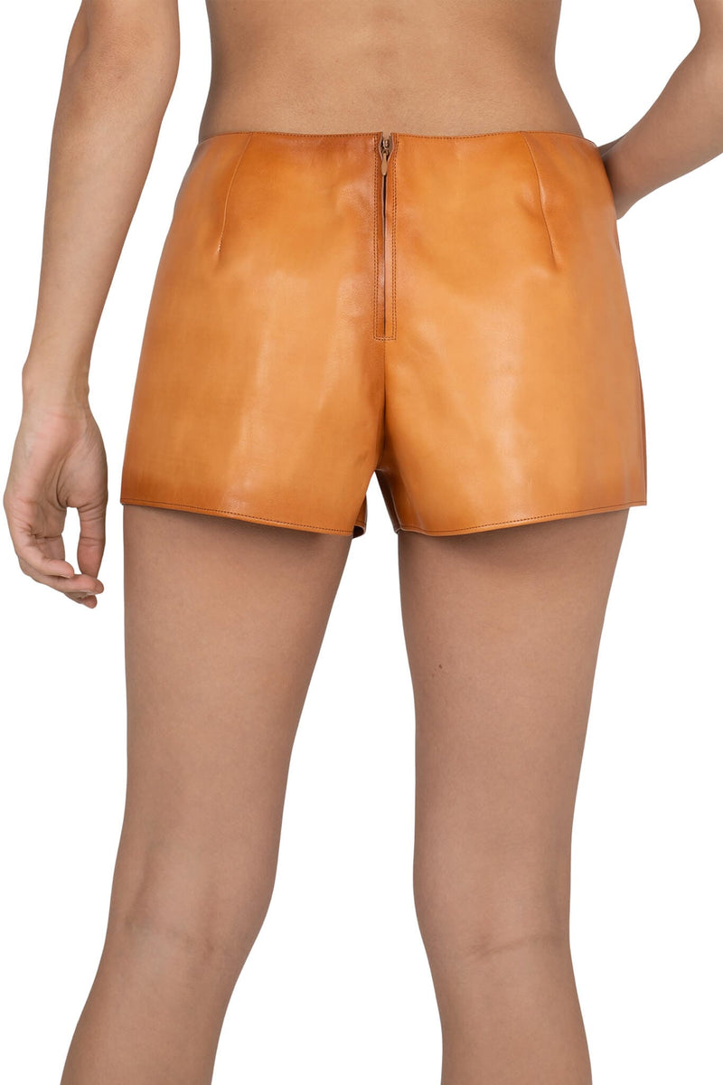 OUT-WEST SHORTS Jeffrey Campbell Shorts Tan Ruboff_hover