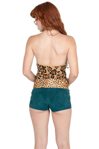 OUT-WEST Jeffrey Campbell Shorts Turquoise Suede_hover