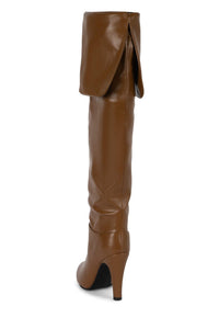 OVERLOOK-2 Jeffrey Campbell Over-The-Knee Boot Caramel