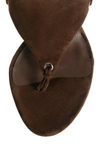PACHOULI Jeffrey Campbell Wedge Sandal Brown Suede 