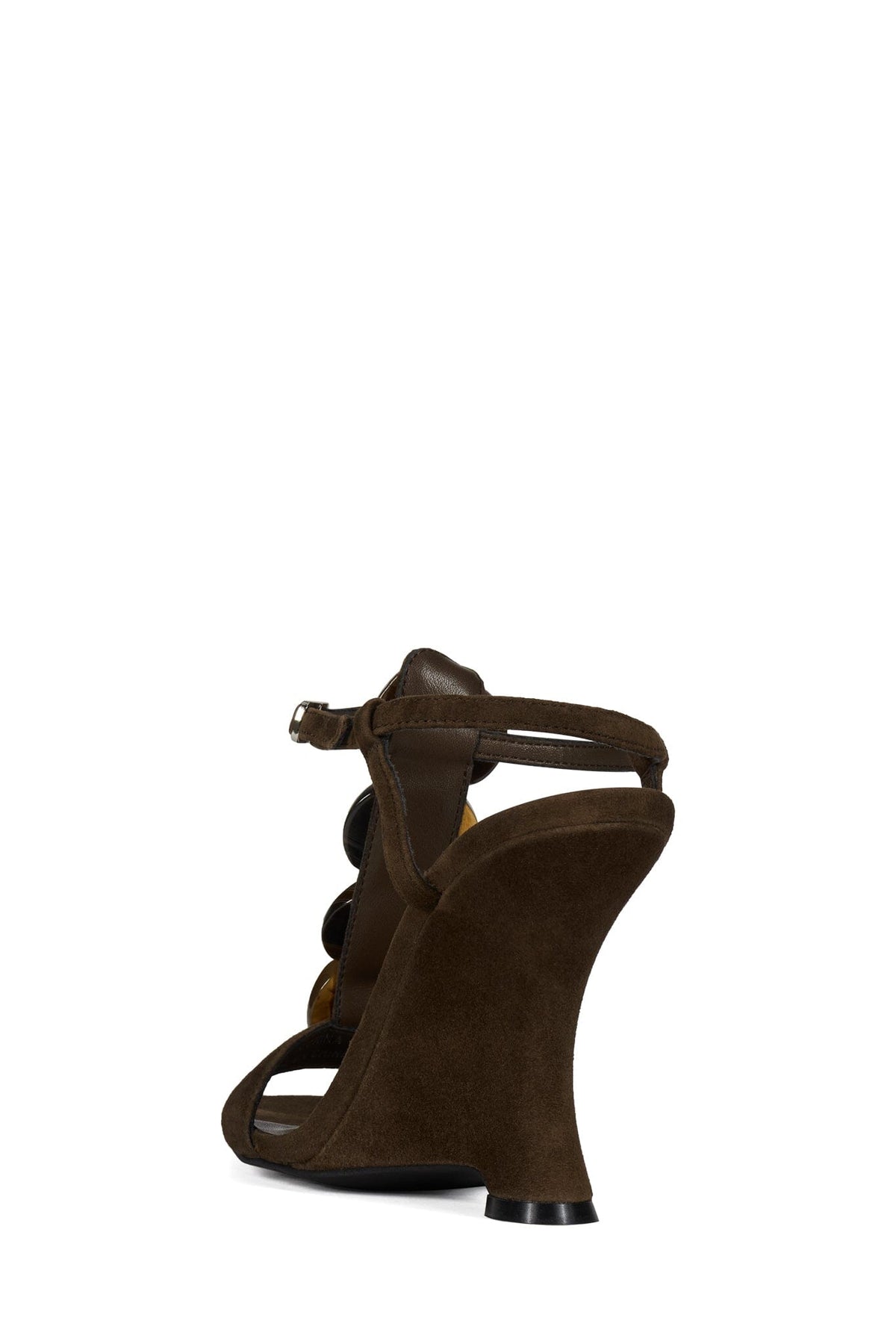 PALMA Jeffrey Campbell Wedge Sandal Espresso Suede