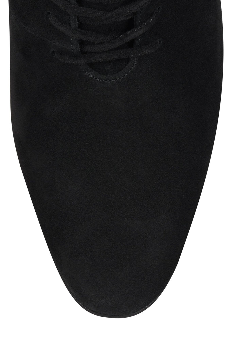 PANTOMIME Jeffrey Campbell Oxford Pump Black Suede