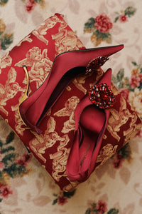 PARLIAMENT Jeffrey Campbell High-Heels Red Satin