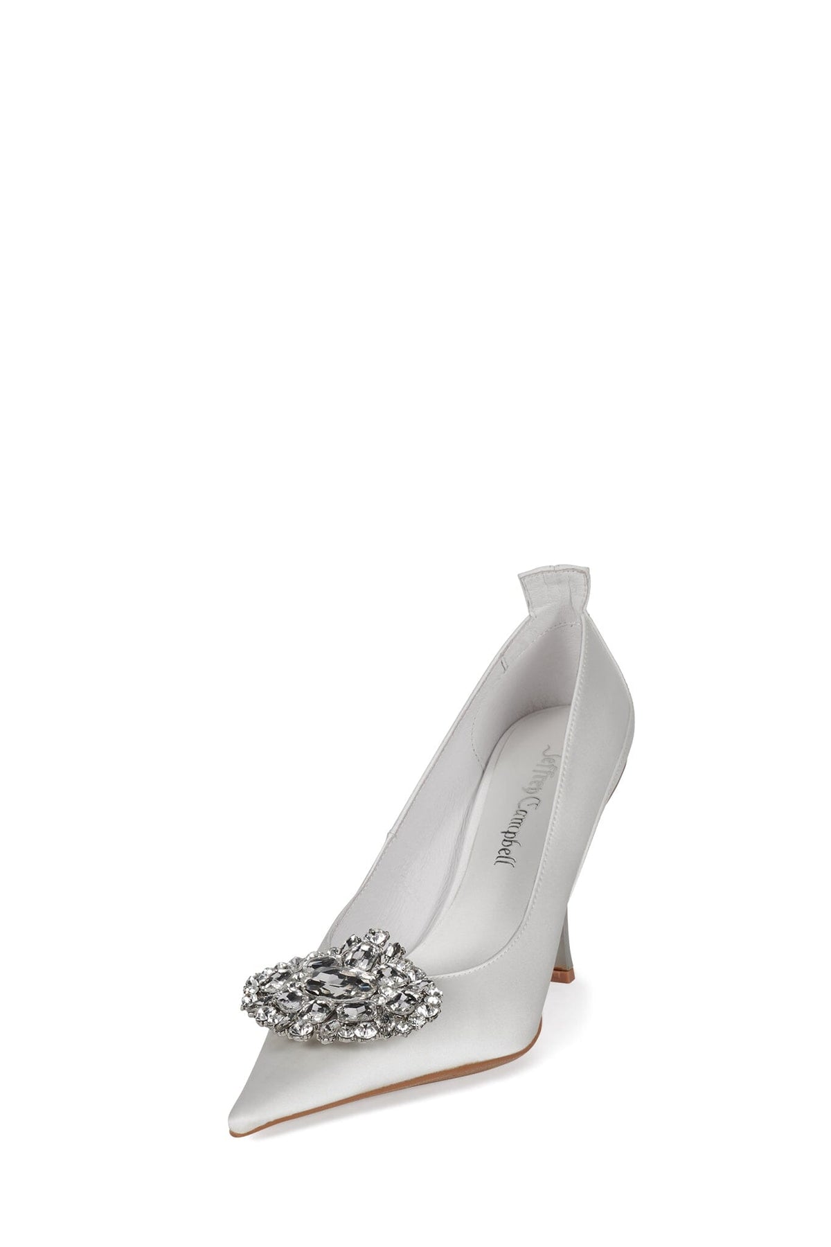 PARLIAMENT Jeffrey Campbell High-Heels White Satin
_hover