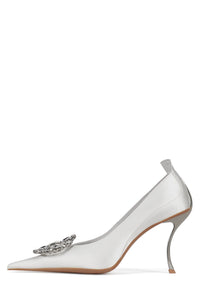 PARLIAMENT Jeffrey Campbell High-Heels White Satin