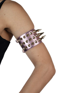 PARTY-GIRL Jeffrey Campbell Arm-Cuff Pink Metallic Gold 