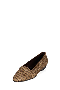 PAULEEN Jeffrey Campbell Woven Flats Beige Brocade
_hover