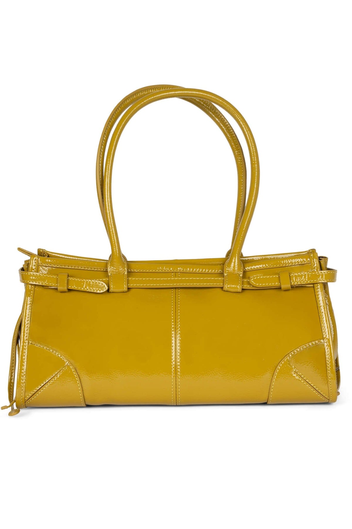 PESKY Jeffrey Campbell Shoulder Bag Chartreuse Crinkle Patent