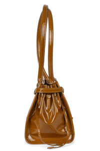 PESKY Jeffrey Campbell Shoulder Bag Tan Crinkle Patent
