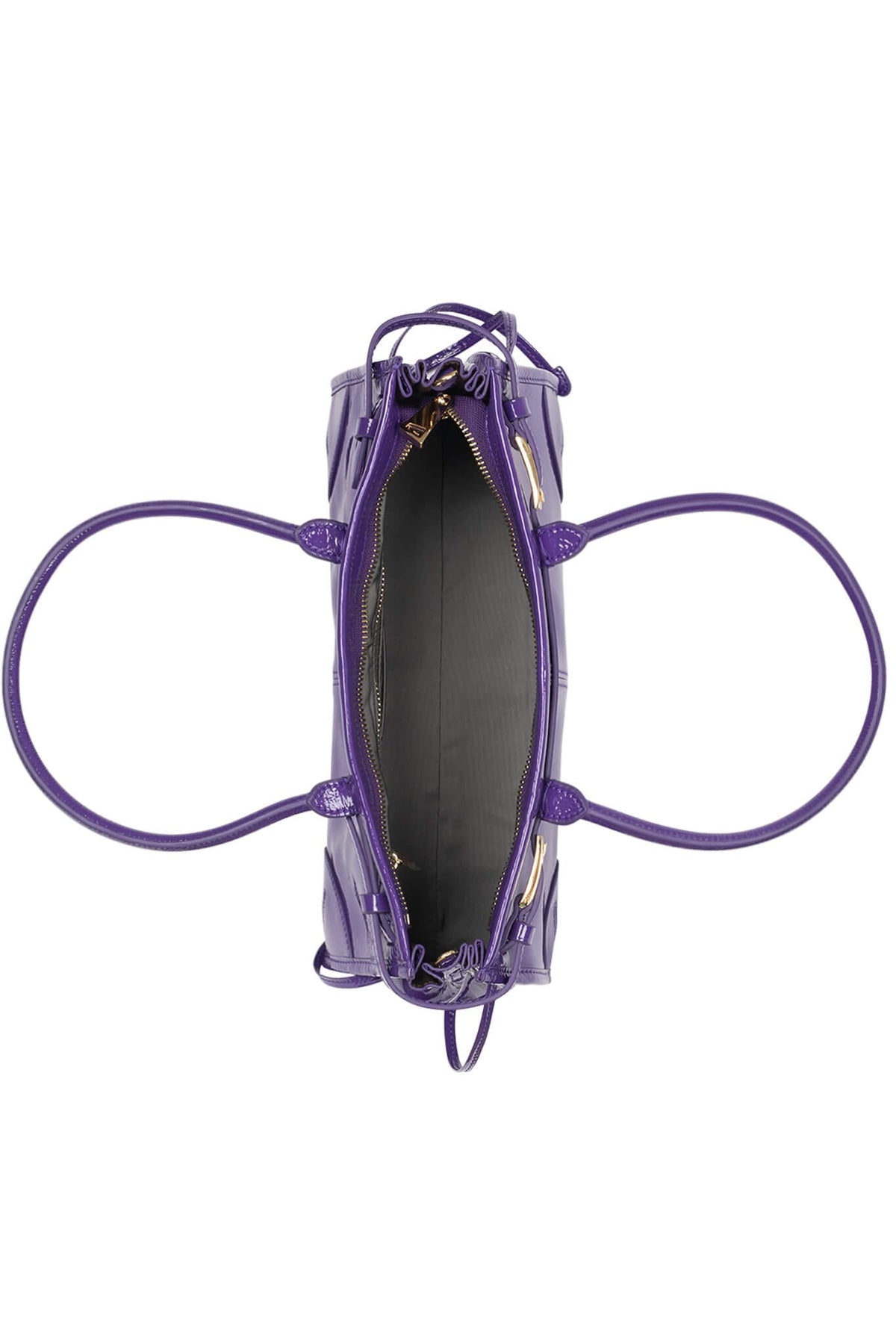 PESKY Jeffrey Campbell Shoulder Bag Purple Crinkle Patent