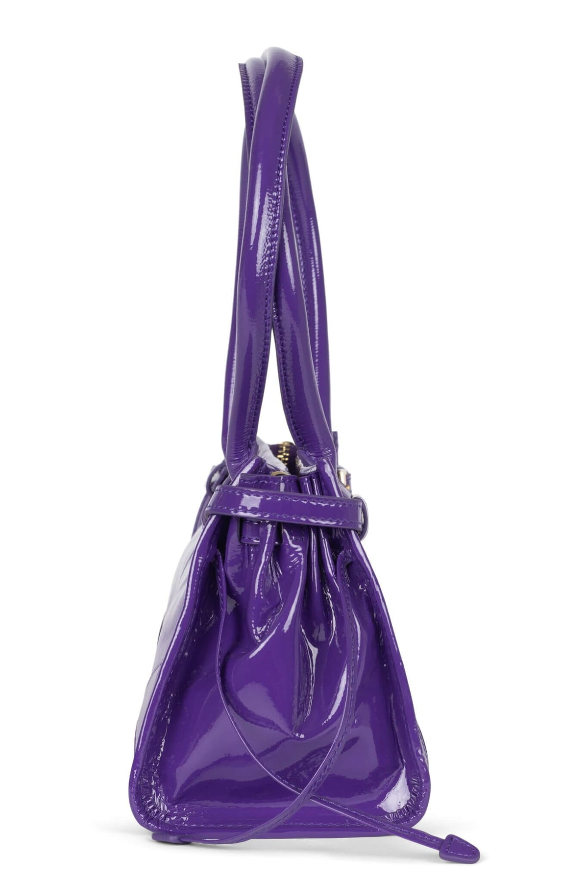 PESKY Jeffrey Campbell Shoulder Bag Purple Crinkle Patent