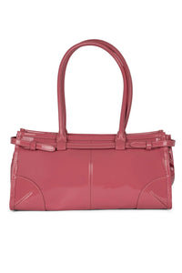 PESKY Jeffrey Campbell Shoulder Bag Pink Crinkle Patent