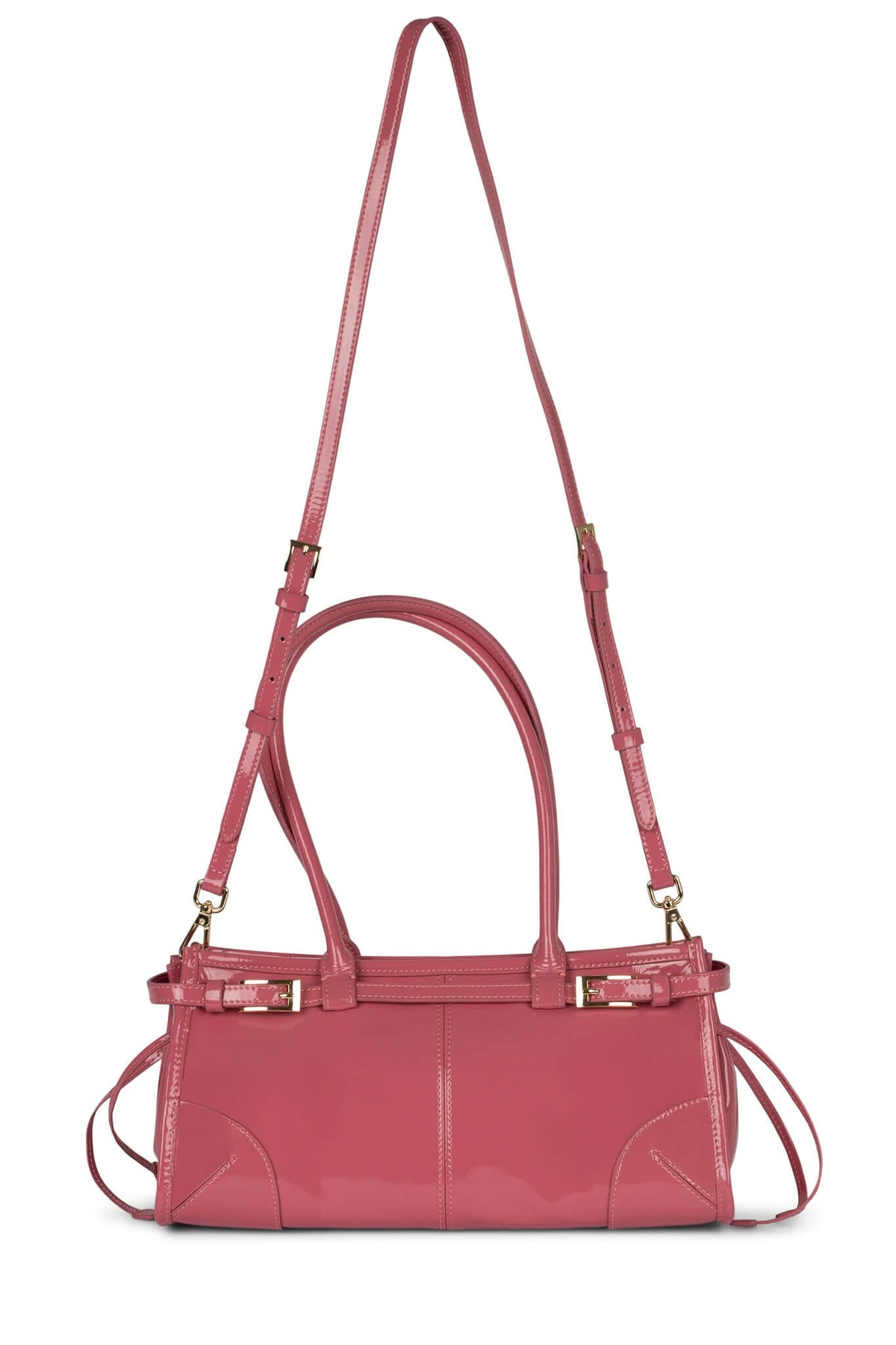PESKY Jeffrey Campbell Shoulder Bag Pink Crinkle Patent