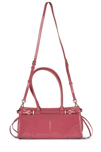 PESKY Jeffrey Campbell Shoulder Bag Pink Crinkle Patent